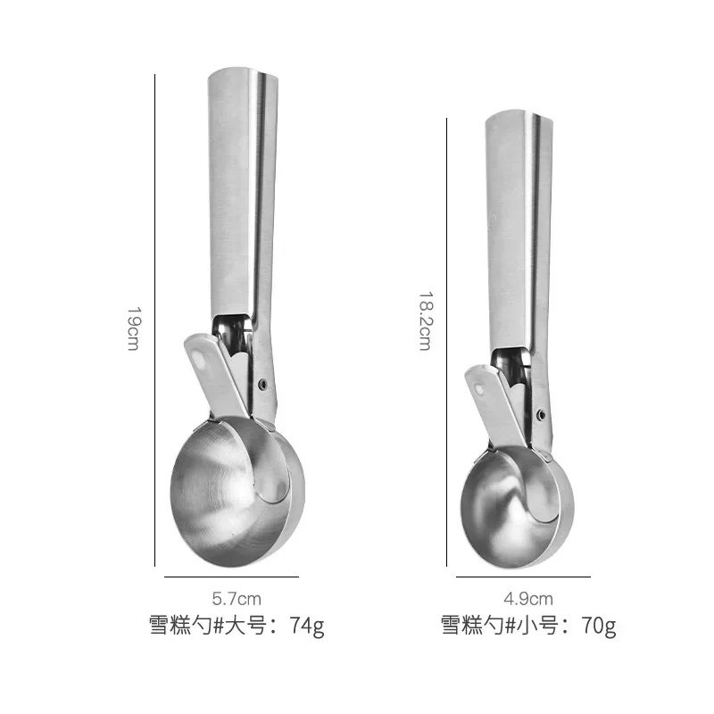 Ice Cream Scoops Dual-Purpose Scoop Fruit Watermelon Spoon Ball Scoop Household Ice Cream Tools ice cream scoop