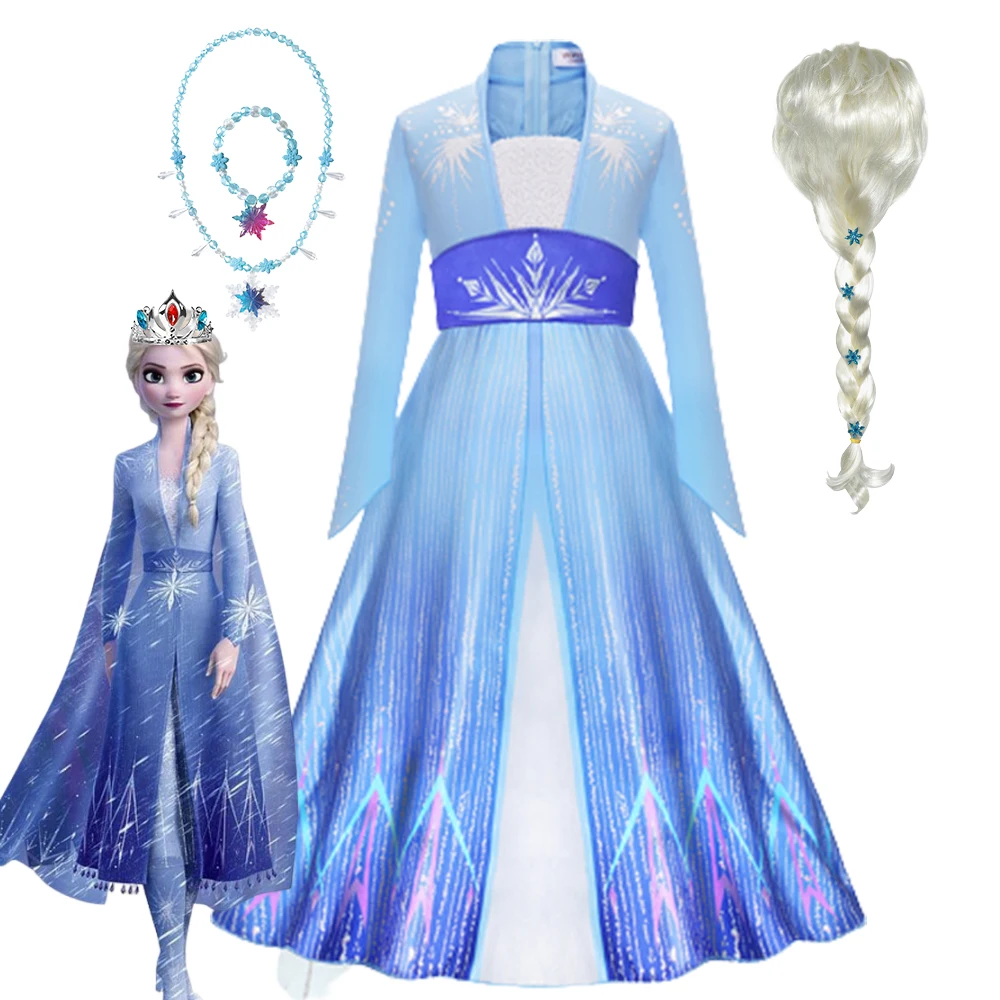 

Girls Children Elsa vestido Carnival Princess Costumes Frozen Outfit Clothes Girl Birthday Party Dress 2024 Costume For Girls