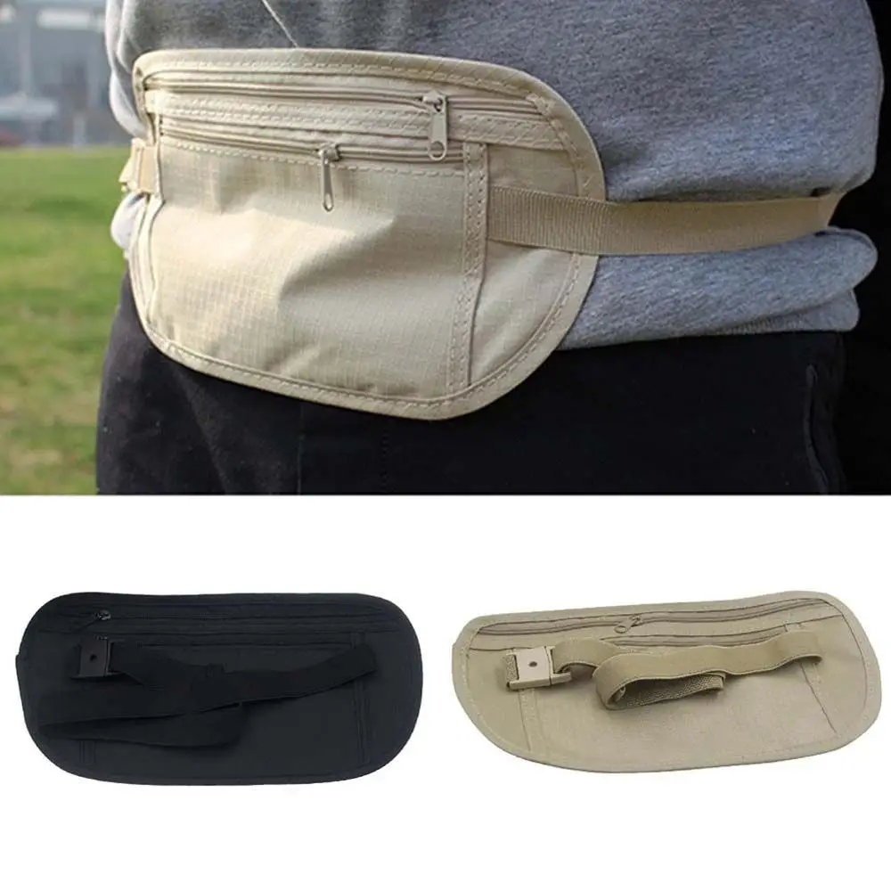 цена Invisible Travel Waist Packs Pouch for Passport Money Belt Bag Hidden Security Wallet Gift Travel Bag Chest Pack Money Waist Bag