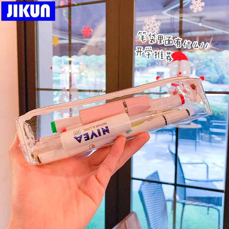 Японский чехол JIKUN для карандашей прозрачный водонепроницаемый простой