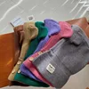 Korean Cute Bear Ear Baby Hooded Hat Winter Warm Knitted Ear Protection Balaclava Cap For Kids Girls Boys One Piece Scarf Cap 4