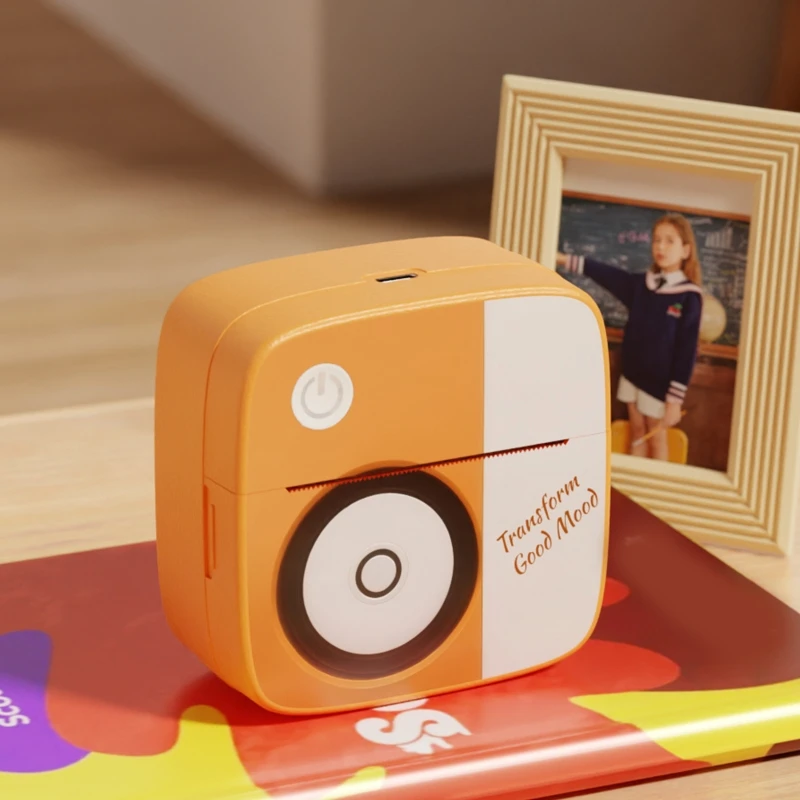 F3MA Draagbare Mini Bluetooth-compatibele printer Mobiele telefoon Foto Titel Notitie Afdrukken