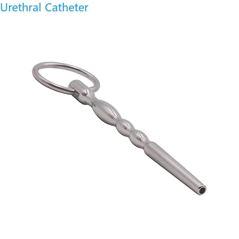 BDSM Fetish Hollow Urethral Plug Sounding Rod Penis Dilator Urethral Sound Chastity Sex Toys Urethra Catheter Sex Toys for Men