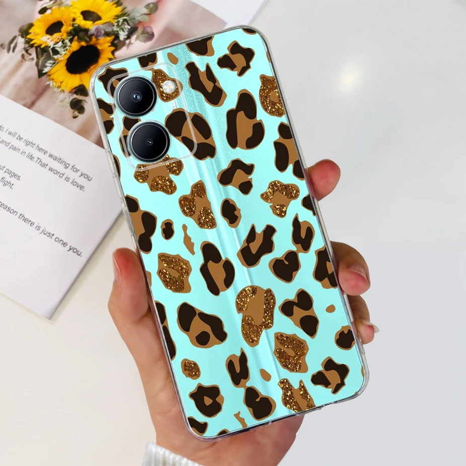 Stylish Painted Soft Silicone Back Cover – 6.5'' Phone Case