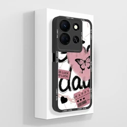 Star Silicone Back Cover Shell - Cute Phone Case with Bumper Protection for Infinix Note 30 (TYB381)