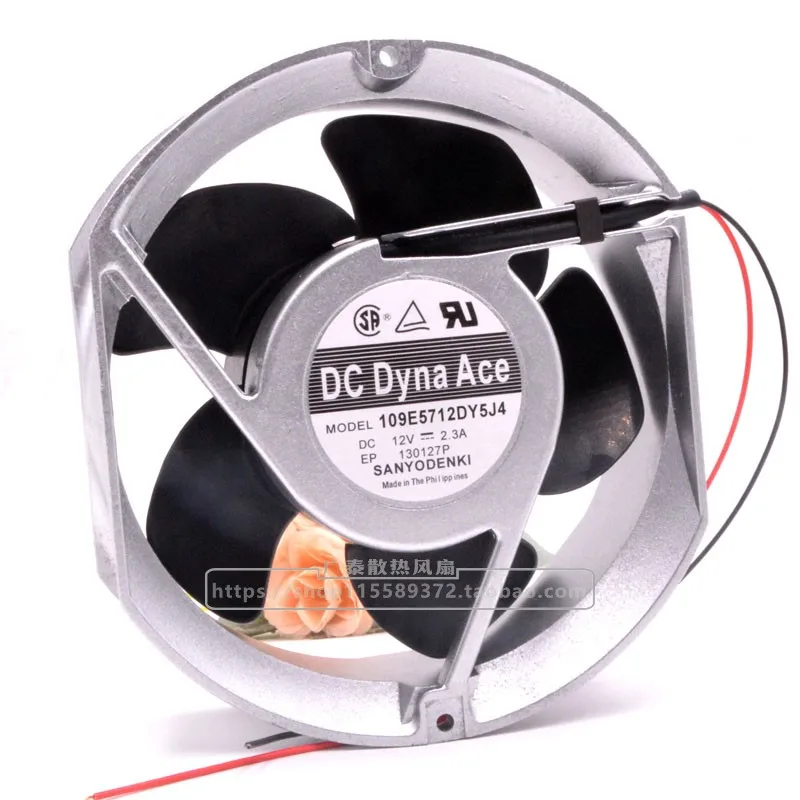 Original 17.2cm 172*150*51 mm 12v 2.3a Grande Volume de ar Alumínio Quadro dc Ventilador de Refrigeração Ventilação Exaustão 109e5712dy5j4 - Imagem 3
