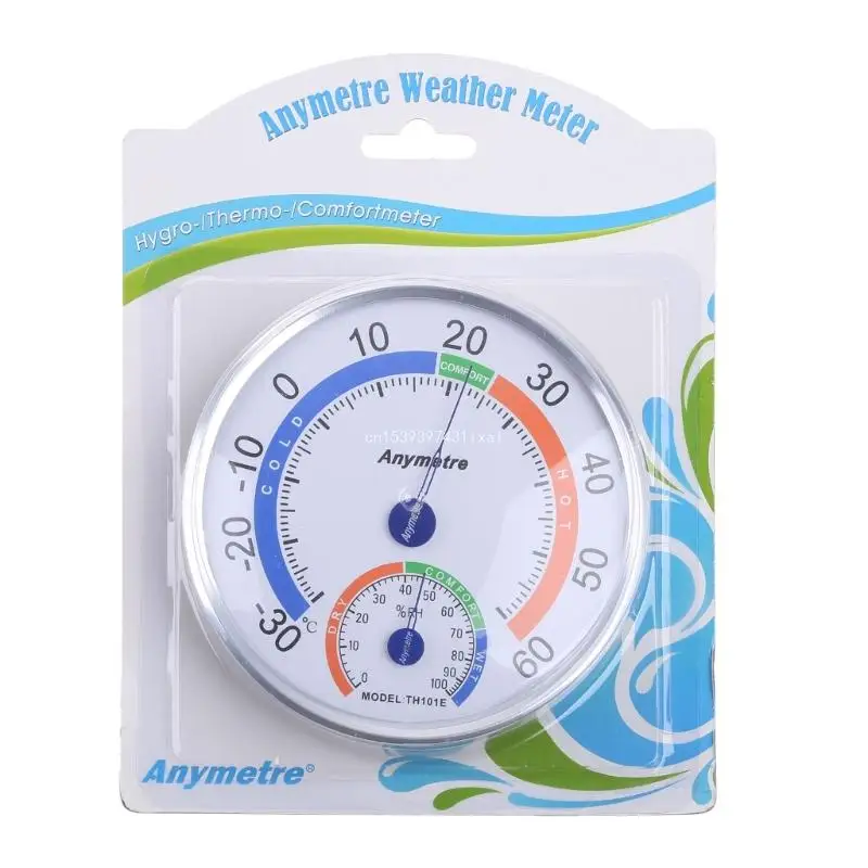 

Temperature & Humidity Analog Indoor Outdoor Thermometer Hygrometer