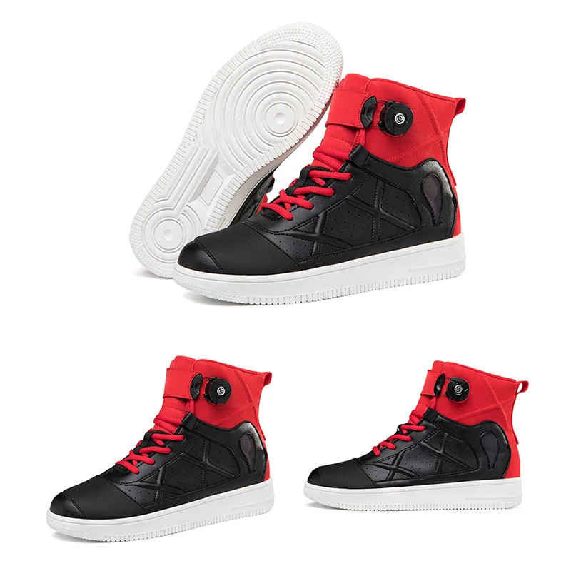 Summer Man Motorcycle Bike Boots Casual Spiral Shoes Microfiber Touring Shoes Breathable Off-road Motocross Riding Boots