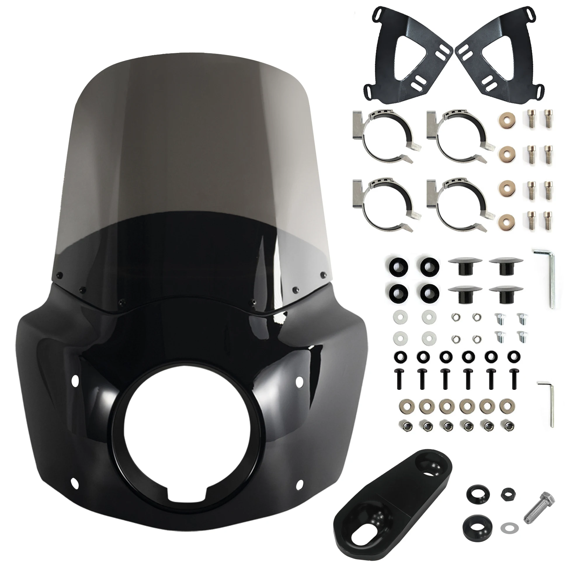 フェアリング ハーリースポーツスターアイアン883 1200 XL883用ガントレットヘッドライトフェアリングフロントガラス Gauntlet Headlight Fairing Win オートバイサイドフェアリングカバー 用 ハーレー 用 ダビッドソン