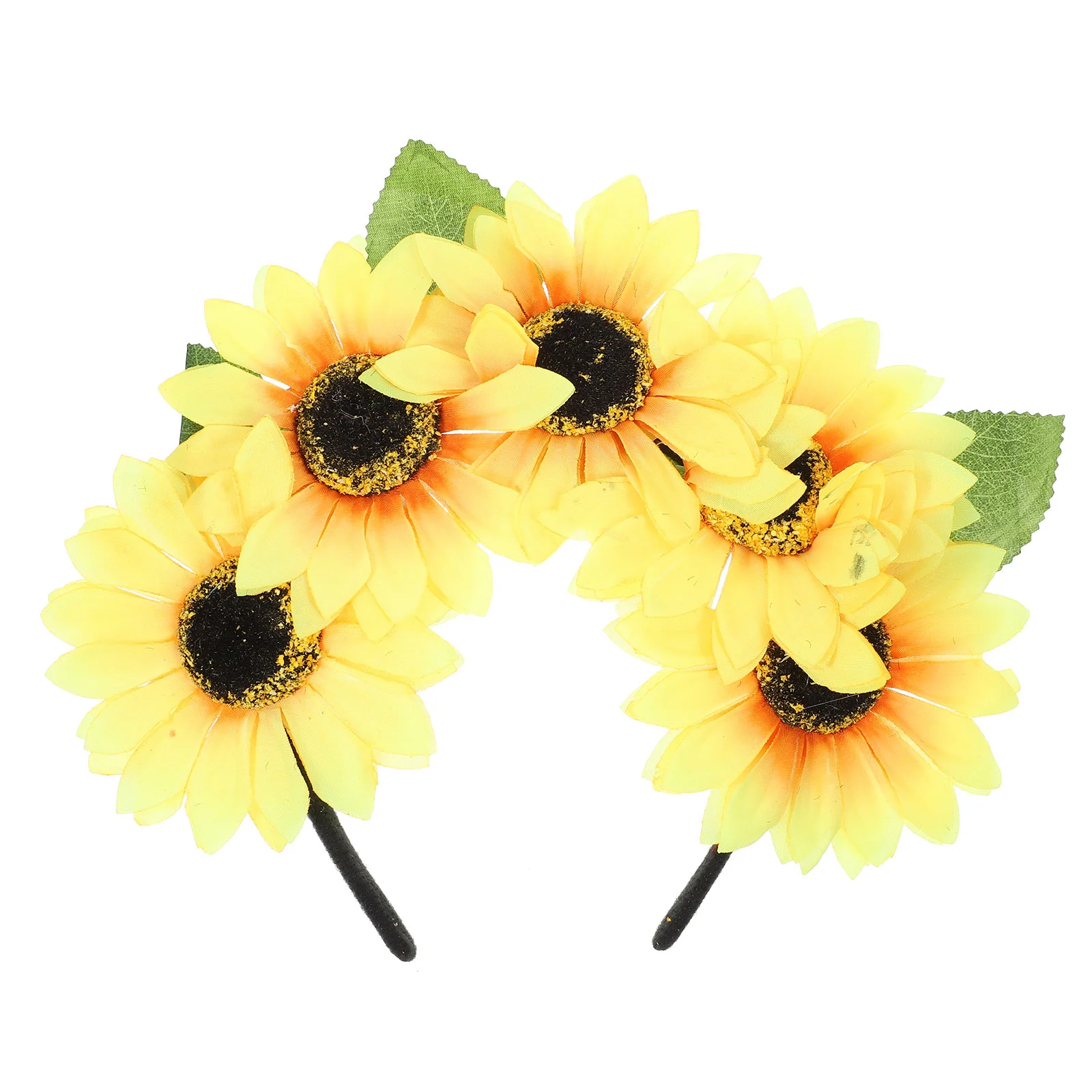 

Women Floral Headband Sunflower Hair Crown Decorative Hair Band Hair Clasp wedding Festival Party headware hairdressing supplies