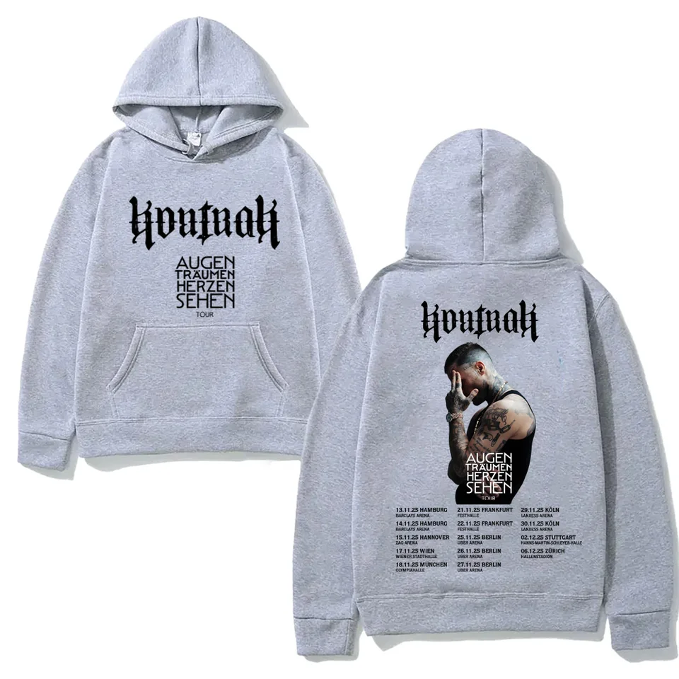 Kontra K Graphic Print Punk Hoodie Sweatshirt