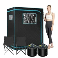 Full Size Steam Sauna Set, Whole Body Large Space Home Spa With 4L Steamer  4L 1500W EU US AU UK Plug for Relaxation Detox 1