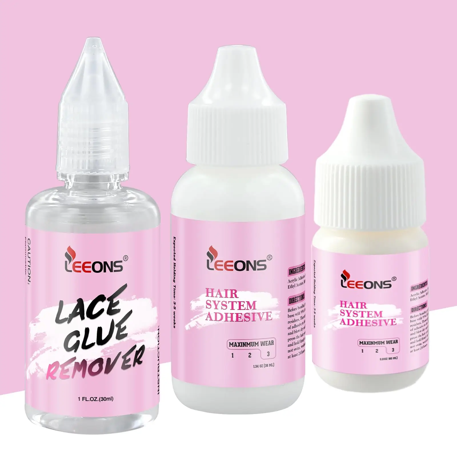 2pcs Invisible Wig Adhesive Glue for Wearing Lace Wigs Waterproof Wigs Liquid Glue and Remover Ultra Hold Wig