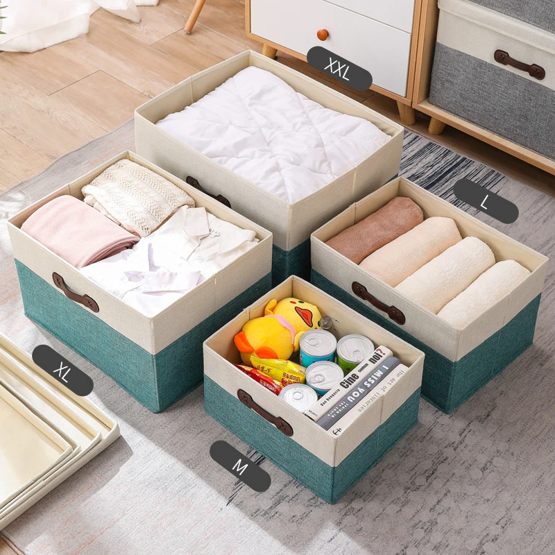 

Домашний Складной ящик для хранения, детский ящик для хранения игрушек, домашний шкаф, ящик для спальни, тканевый чехол, ящик для хранения нижнего белья с крышкой