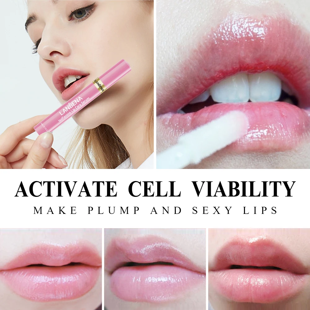 LANBENA Lip Augmentation Liquid Gloss Increase Volumizer Lip Plumper  The Indonesian This Product Is The Indonesian Version 2