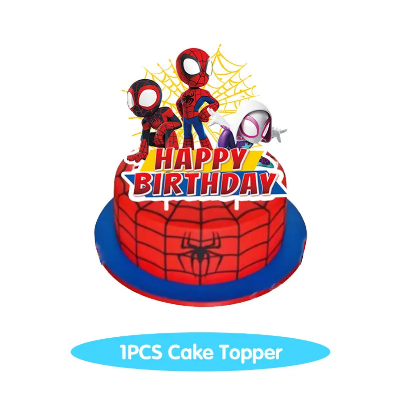 thumbnail image 1 of Decoración de cumpleaños de Spidey y sus increíbles amigos, suministros para fiestas, vasos de papel, platos, servilletas, vajilla, manteles, globos para niños, 1 of 5