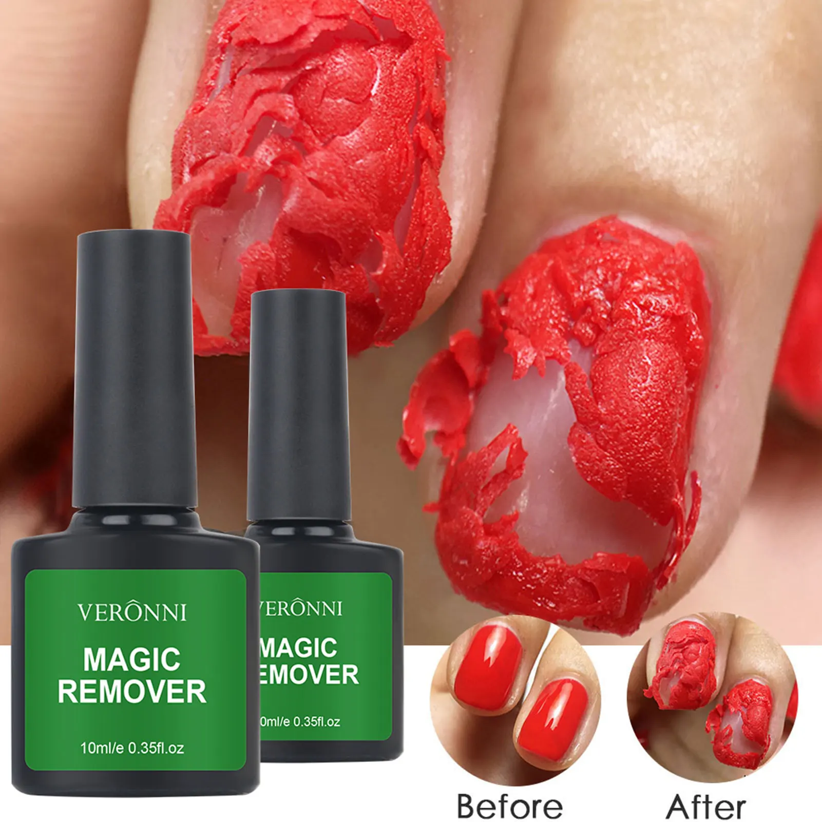 

15ML Nail Polish Remover Gel Gentle Simple Operation Mild Remove Nail Soak-off Gel Polish Fingernail Gel For Women