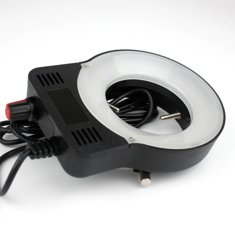 

48 LED Microscope Ring Llight 0 - 100% Adjustable Lamp For STEREO ZOOM Microscope EU UL Plug