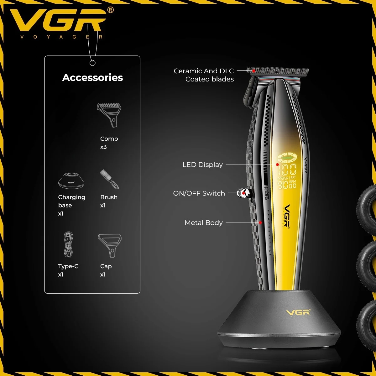 VGR ماكينة حلاقة الشعر رجال ماكينة حلاقة الشعر ماك...
