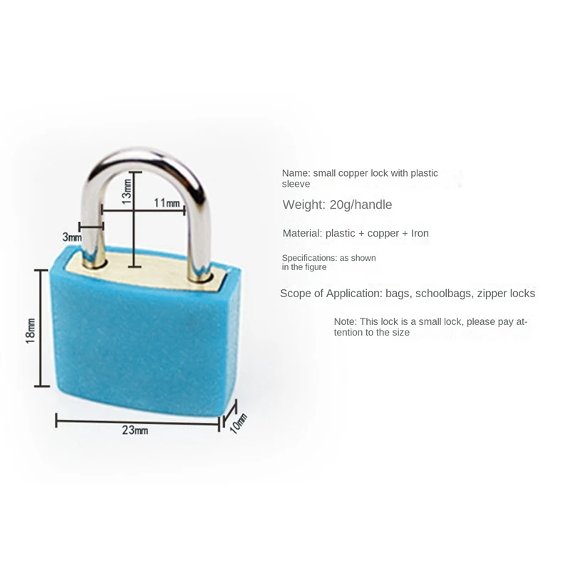 6 Pcs Suitcase Locks With Keys Small Luggage Padlocks Metal Padlocks For School Gym Classroom