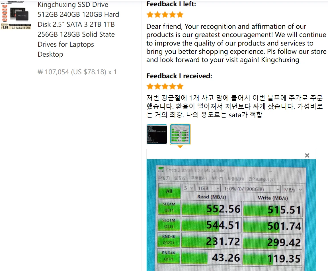 Kingchuxing SSD Drive HDD SATA3 120GB 128GB 256GB 512GB 1TB 2TB 2.5 Hard Disk Disc Solid State Drive For Laptop Computer