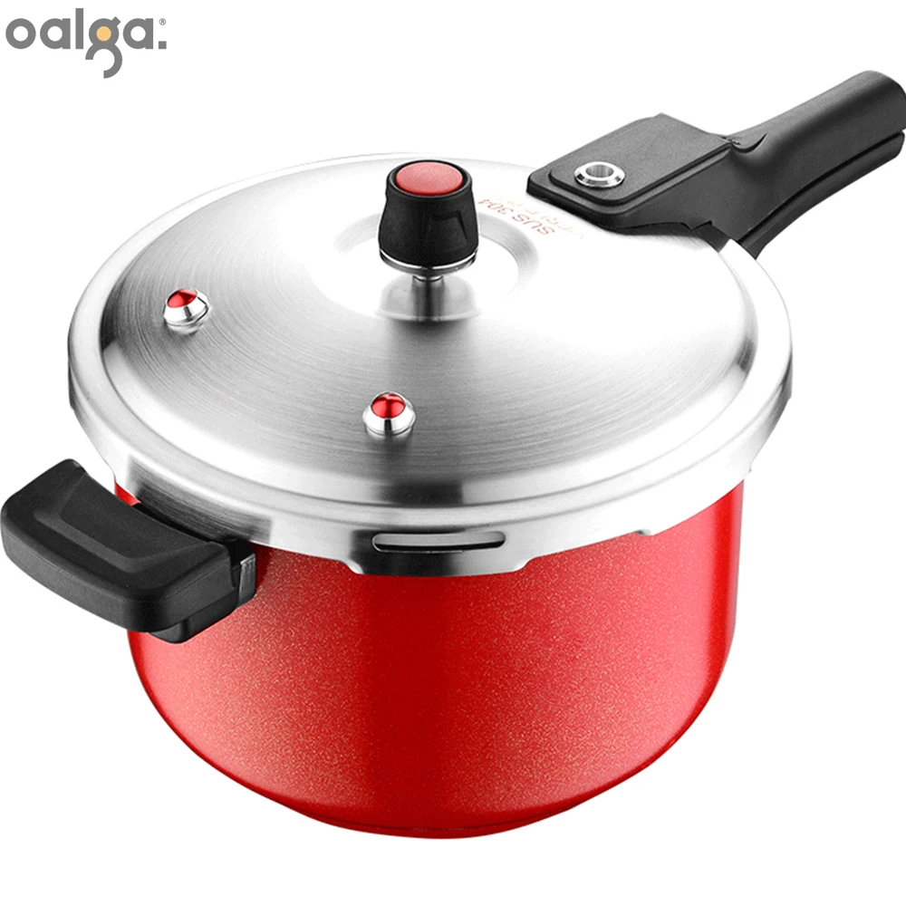 

304 Stainless Steel Pressure Cooker Household Explosion-Proof Non-Stick Cookware for 2-6 People 4 L 5 L 7 L 9L Pressure Cooker