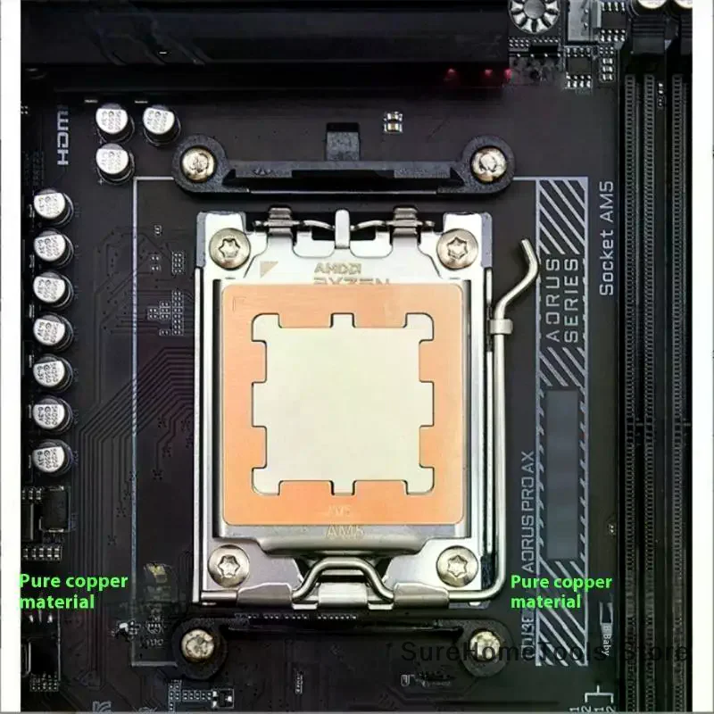 1PC AM5 CPU Thermal Paste Guard Frame Compatible 7950X 7900X 7700X 7600X Cooling Pad Protection Bracket PC Gaming