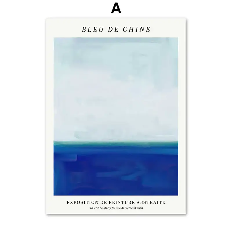Abstract Blue Stripes Ocean Matisse Girl Flower Vase Wall Art Canvas Painting Posters And Prints Pictures For Living Room Decor - Image 12