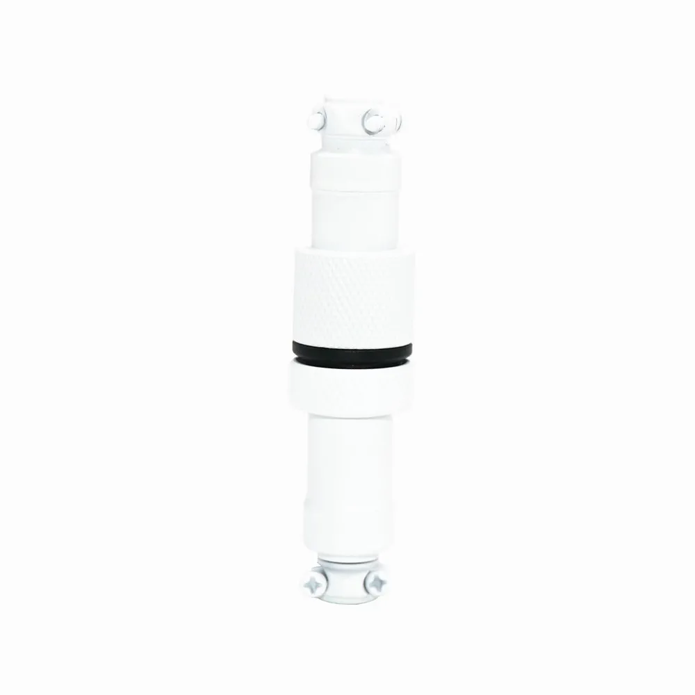 Black White GX12 Aviator With Black White Silver Ring Socket Docking 4 Core 4Pin for Mechanical Keyboard Coiled USB Type C Cable