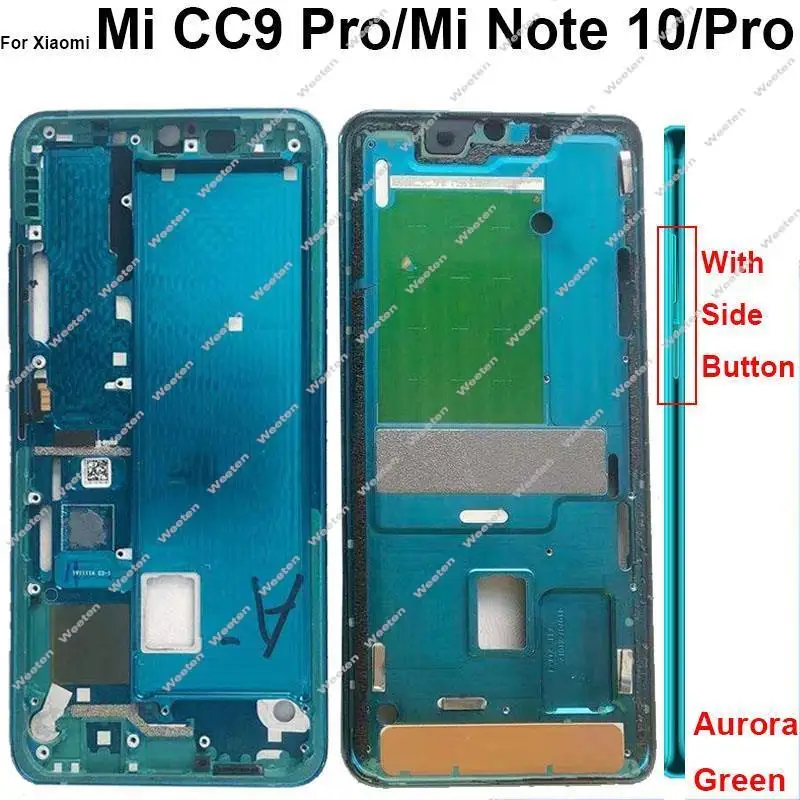 Carcaça do Frame Médio para Xiaomi mi Note 10 Note 10 Pro mi Note 10 Lite mi Cc9 Pro Placa de Moldura Médio - Image 3