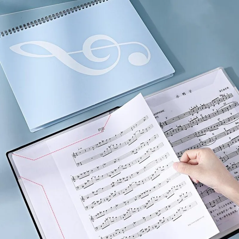 Dépliant anti-reflet pour dossier de partition de piano, produits de  classement, feuilles de musique A4, notes de musique modifiables -  AliExpress