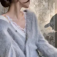 White Lace T-shirts Women Basic Spliced Delicate Sexy Ladies French Style Aesthetic Long-sleeve Slim Gentle Winter Inner Tops 4