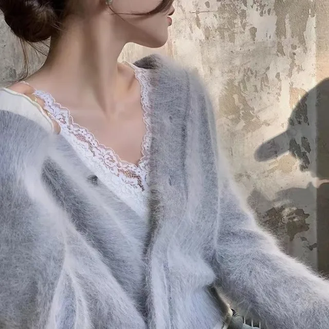 White Lace T-shirts Women Basic Spliced Delicate Sexy Ladies French Style Aesthetic Long-sleeve Slim Gentle Winter Inner Tops 4