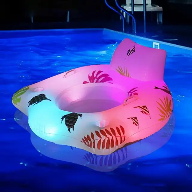Flamingo Floatie Premium Large Inflatable Tanning Pool Lounger
