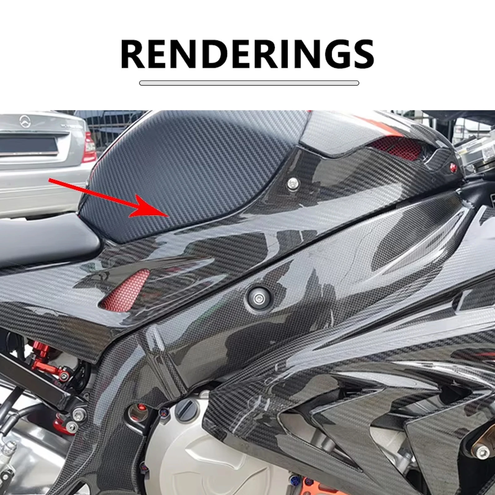 오토바이 ABS 탄소 페인트 연료 탱크 가드 사이드 플레이트 커버 페어링, BMW S1000RR S1000 RR S1000R 2015 2016 2017 2018