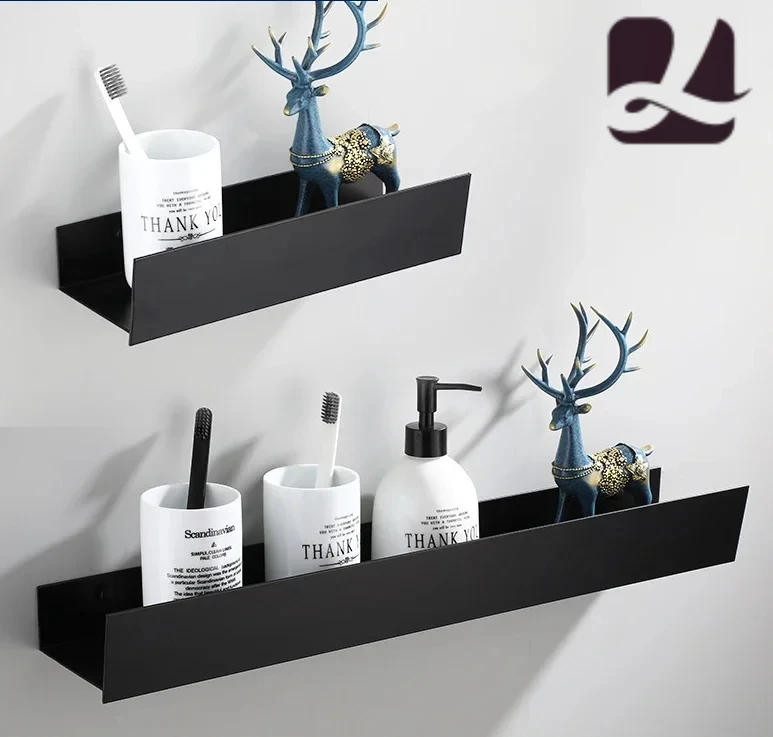 Wall Bathroom Storage Rack Metal Non perforated Bathroom Shelf Shelf Toilet Kitchen Storage Rack