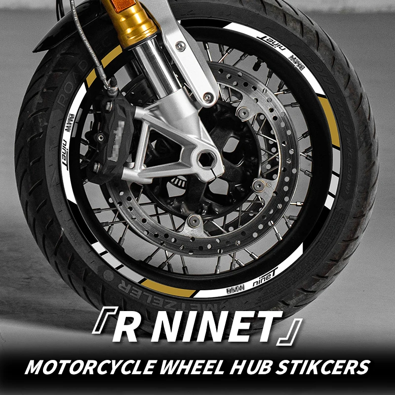 Used For BMW R NineT Bike accessories wheel hub decoration Reflective sticker kits motorcycle refit declas can choose color used for bmw c400gt motorcycle wheel hub refit and decoration stickers bike accessories high quality reflective rim wheel decals