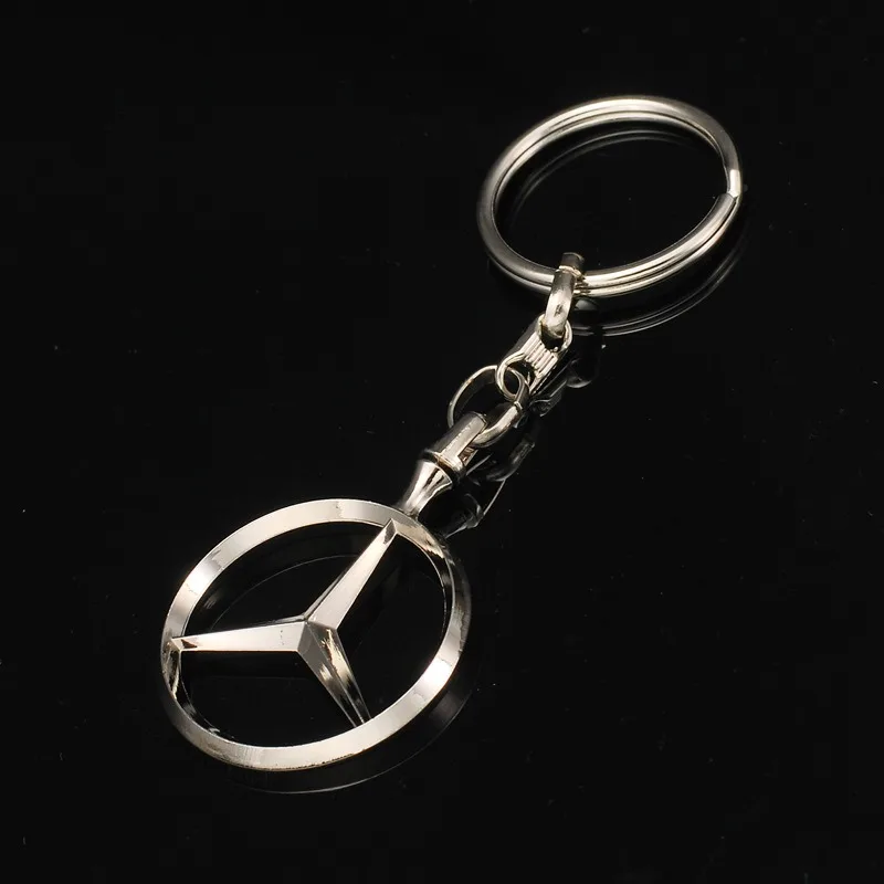 메르세데스 벤츠 W203 W204 W212 C180 GLK300 CLS CLK CLA SLK C E 시리즈용 자동차 키체인 배지 키링 금속 자동차 액세서리