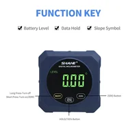 SHAHE Touch Control Digital Angle Finder Gauge Magnetic Protractor Inclinometer Table Saw Angle Gauge Level Cube Box 2