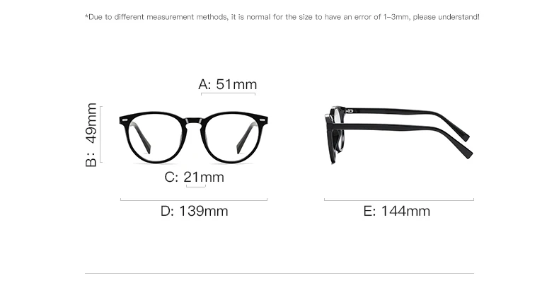 VKYEE Round Small Frame Simple Fashion Design Women's Anti-blue Light Glasses Customizable Prescription Photochromic Glasses