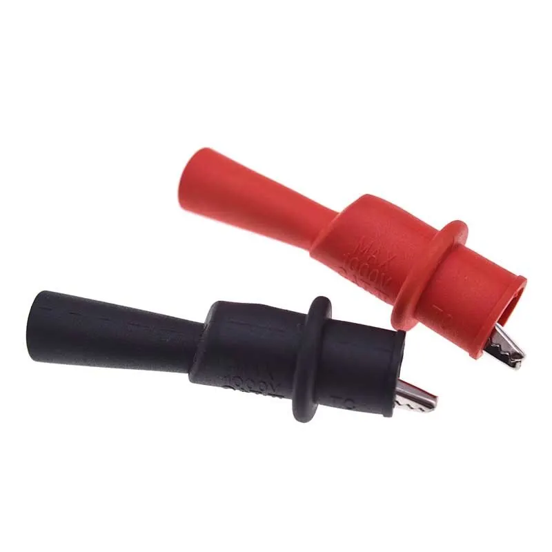 Alligator Clips 5/1 Pairs Alligator Crocodile Test Clips Clamps for Multimeter Test Lead Electrical Clamp Testing Probe Meter