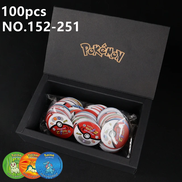 Tazos Pokemon 1-3 Generation 100-160pcs Strokes Round Tazos Pogs Card  Pokemon Trainer Collection Cards Cheetos Chipitap - AliExpress