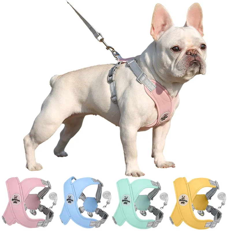 Pet Harness Set X Shaped Dog Harness Vest Set For Small Medium Dogs Harness Leash