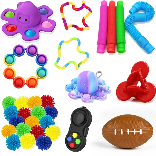 Figet Toys Pack Anti Stress Adults Kids Squeeze Sensory Autism Anxiety Relief Cheap Stuff In Bulk New Funny Gadget 1