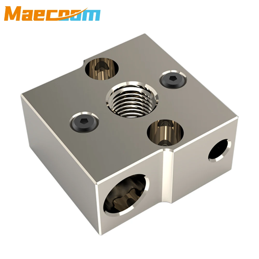 고품질 CR-6 SE 알루미늄 금속 히터 블록, CR-6 SE/CR-6 MAX SE 업그레이드용 도금 구리 히트블록 CR6 SE 실리콘 양말