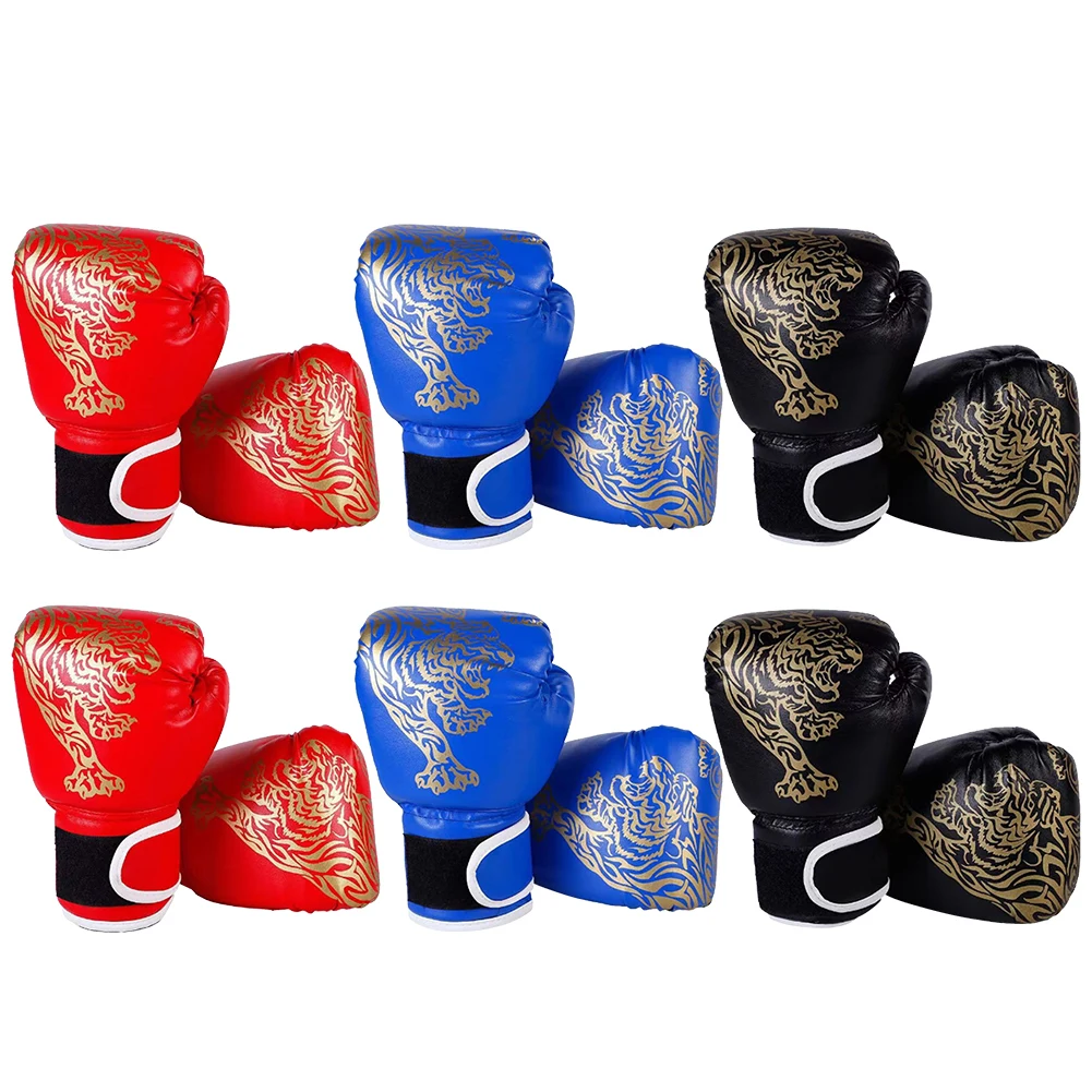 Boxing Gloves Breathable PU Leather For Training Sandbag