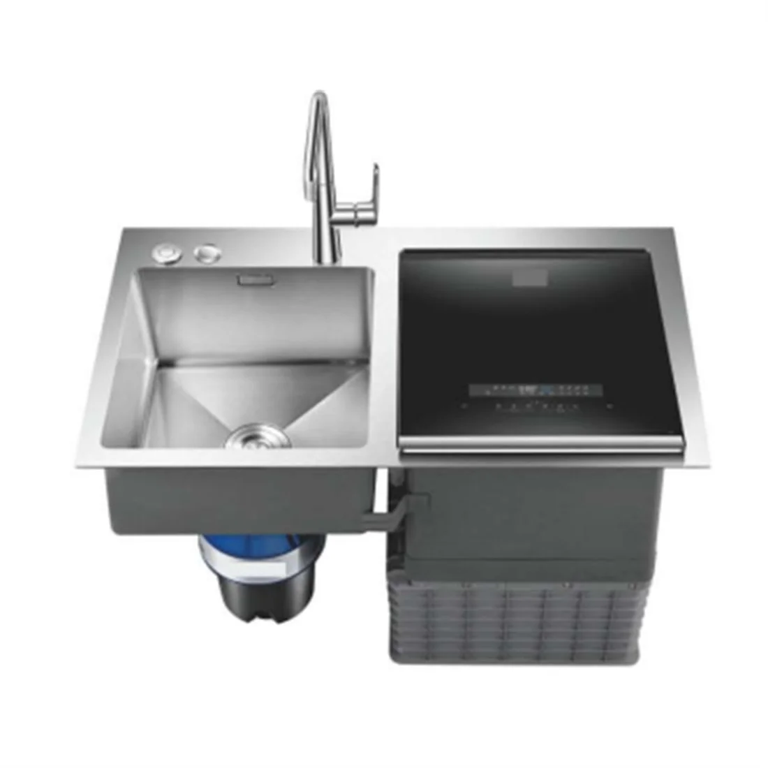 European Smart Dual Sink Dishwasher Stainless Steel Sink Dishwasher Efficient Dishwasher Light Emitting Diode Display 2
