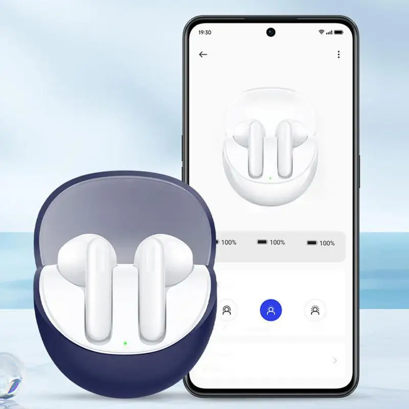 Durable Silicone Protective Case for Wireless Earbuds - Soft Cover for OPPO Enco Air 3