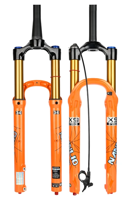 NanLio X9PRO MTB Air Fork 34mm 140/160mm Travel QR
