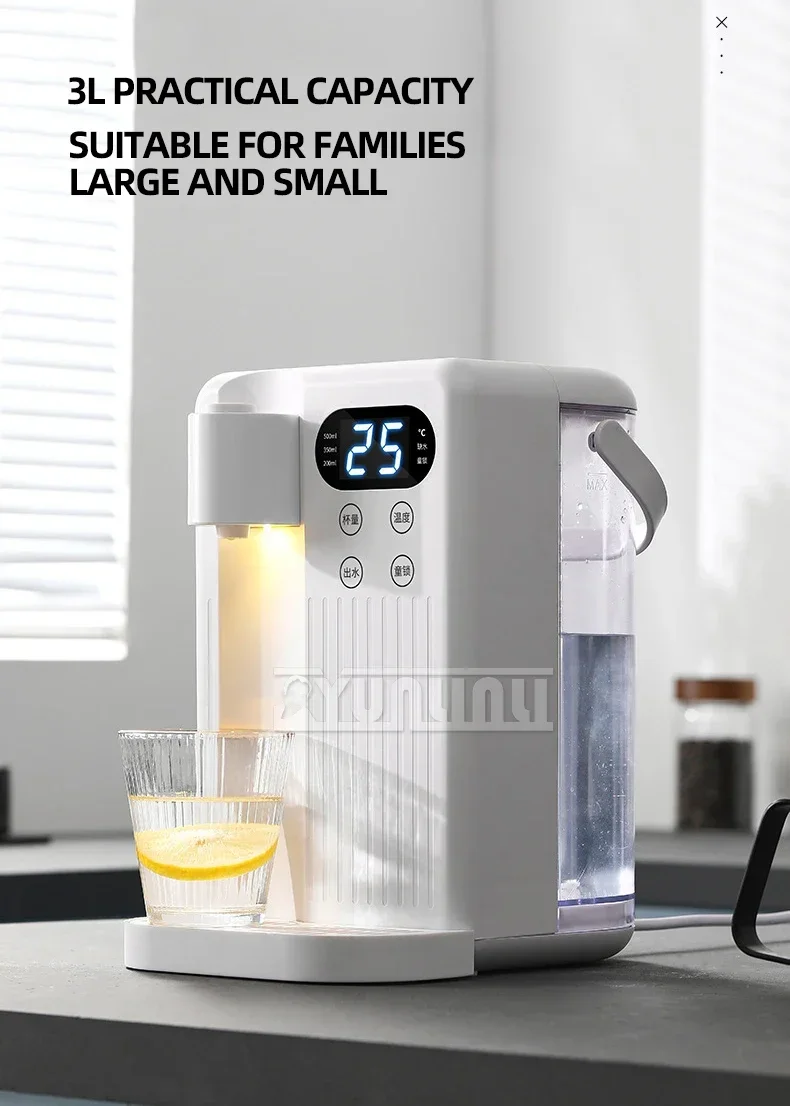 Description Picture 5 of itemHousehold Portable 3L Instant Hot Water Dispenser Fast Heating Desktop Electric Kettle Thermostat